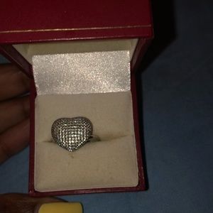 Diamond heart ring